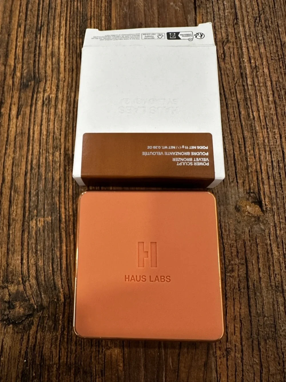 Haus Labs By Lady Gaga Velvet Bronzer - Brown & White Packaging